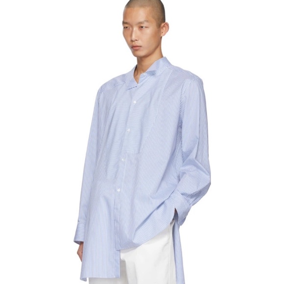 LOEWE by Jonathan Anderson Iconic Striped Asymmetric Shirt XS - Picture 1 of 7